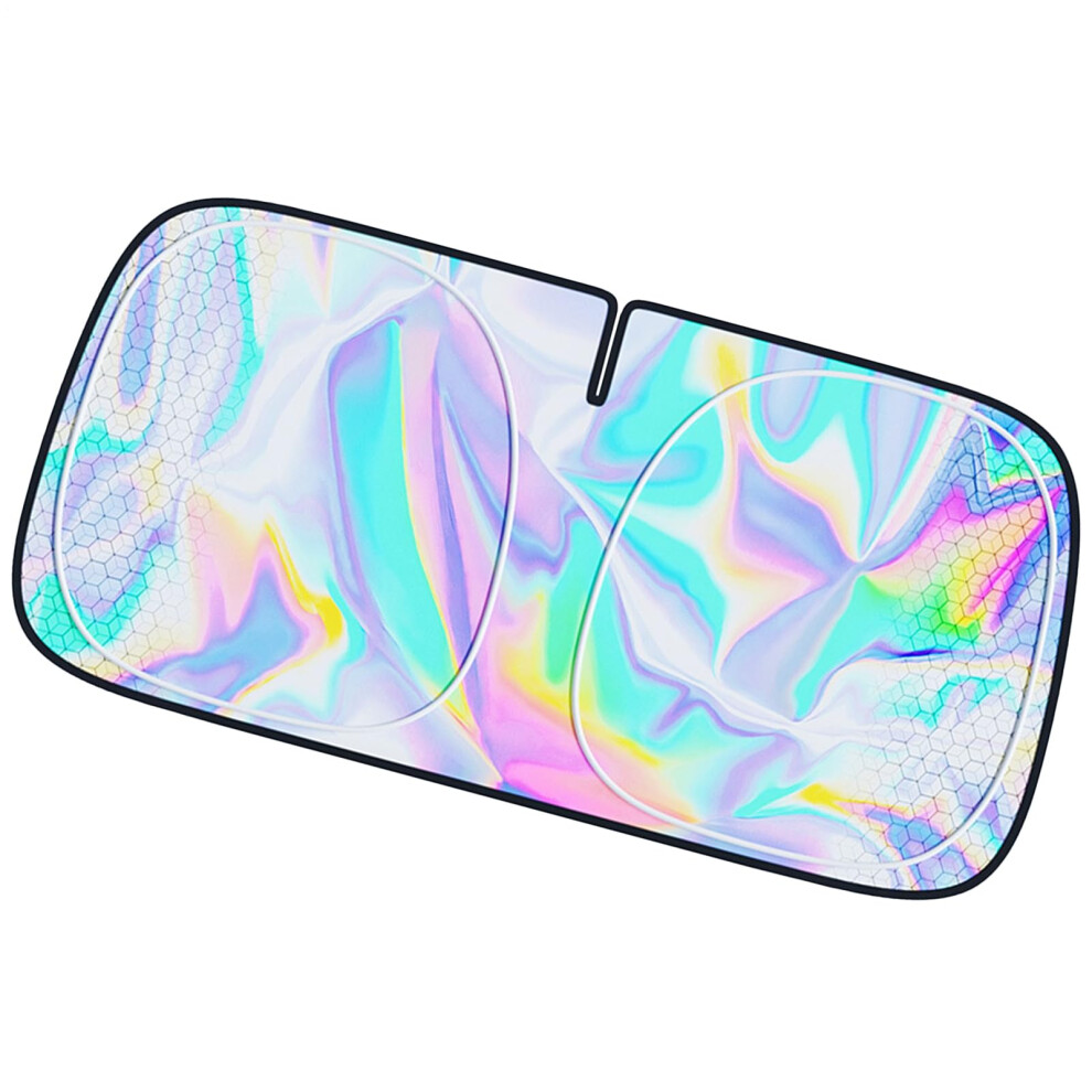 Windscreen Sun Shade 142X80cm Front Windshield Sun Shade Uv Blocking Foldable Sun Visor Protector For Truck Travel Camping 9084446610109