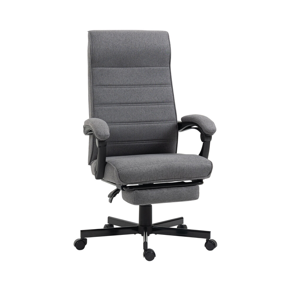 Office Chair Grey Fabric Swivel with Adjustable Height Rolling Wheels for Home & Study Comfortable Computer Desk Seat-image-OPC-PMFPQDH-NEW