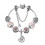 Silver Tree of Life Bracelet-Blue Murano Bead 1