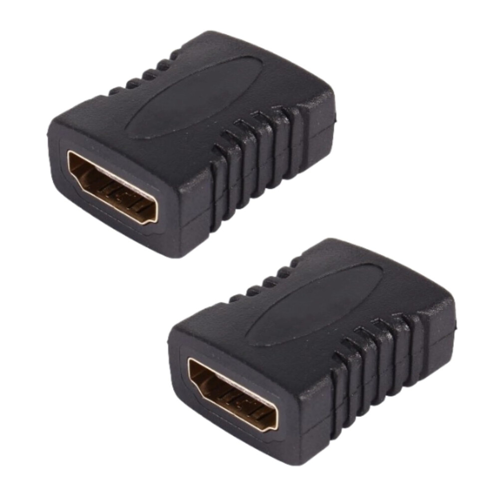 Hdmi Coupler 2-Pack: Female To Female Hdmi Adapter, Audio Video Connector, Hdmi Extension For 1080P Hdtv, Laptop, Pc 9393856619610