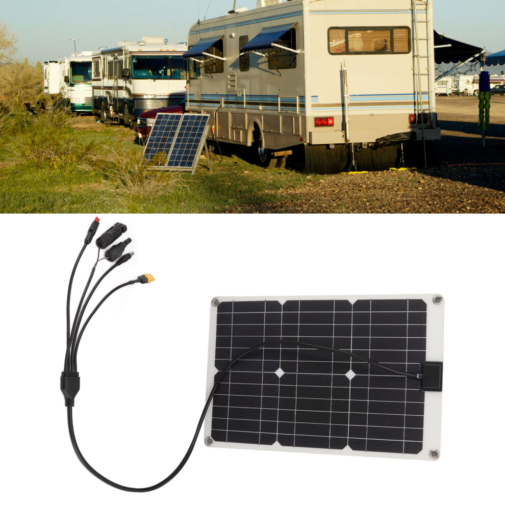 50W Monocrystalline Solar Panel 18V Portable Charger For Camping 8141354999908