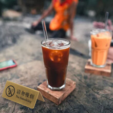 Tent Shaped Gold Metal Table Sign - No Smoking 80cm Stainless Steel