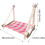 Hanging Cat Bed Window Hammock For Large Cat Foldable Window Mounted Perch With 4 Suction Cups Pink 5