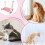 Hanging Cat Bed Window Hammock For Large Cat Foldable Window Mounted Perch With 4 Suction Cups Pink 3