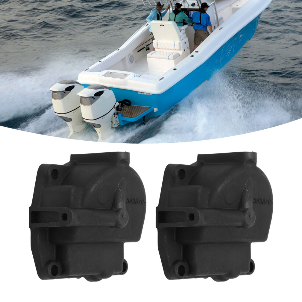Set Of 2 Carburetor Float Chambers With Carbon Bowls For 90 To 175Hp Outboards 6931355003795