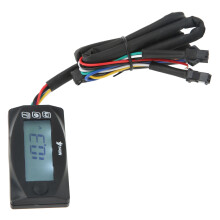 4-in-1 Motorcycle LCD Thermometer Volt Time Oil Temp DC12V M141.25