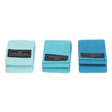 3PCS Resistance Bands Set for Legs & Butt High Pulling Force Lake Blue to Dark Blue