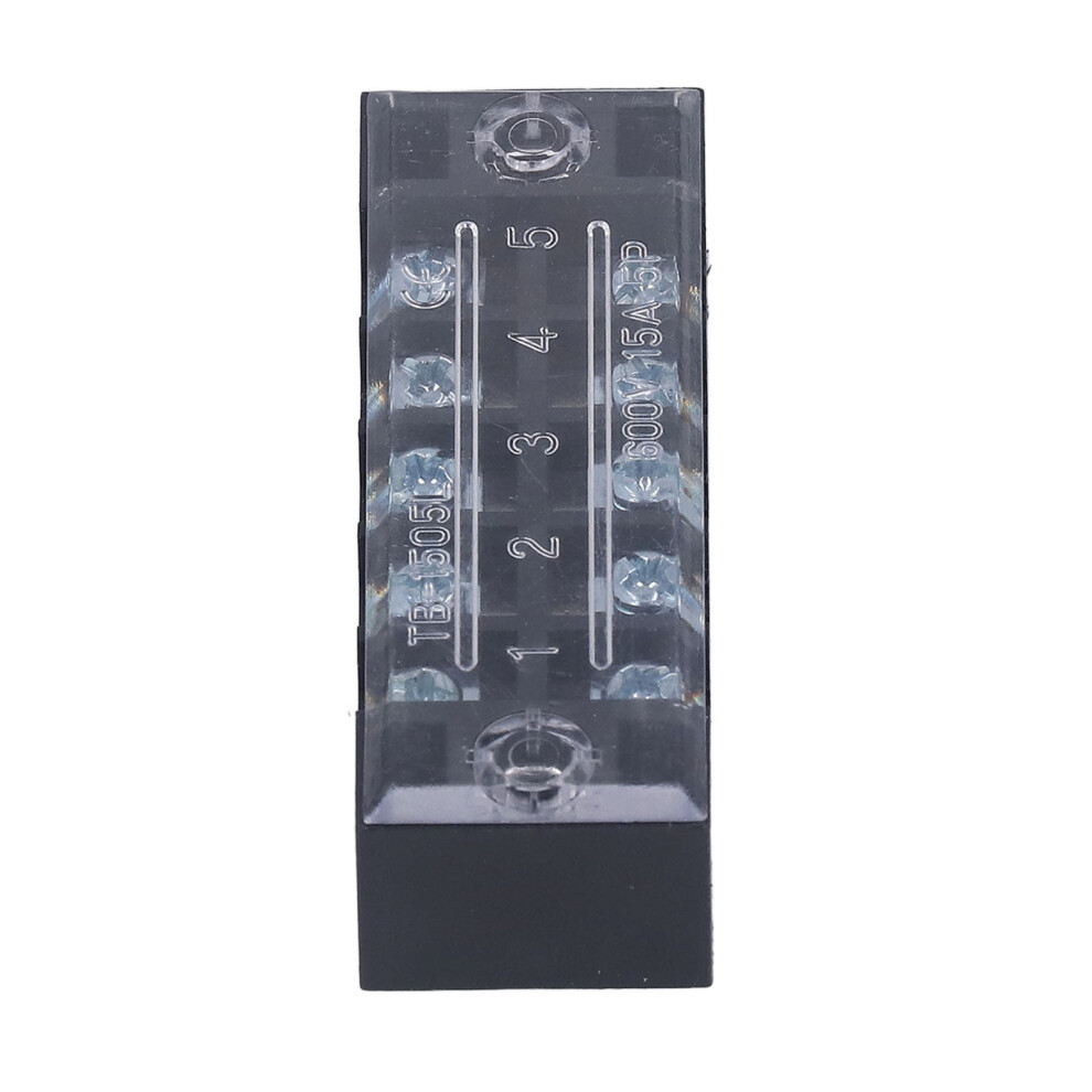 5Pcs Brass Wire Barrier Block Terminal Strip 15A 600V, 3-5 Bits 3061355020829