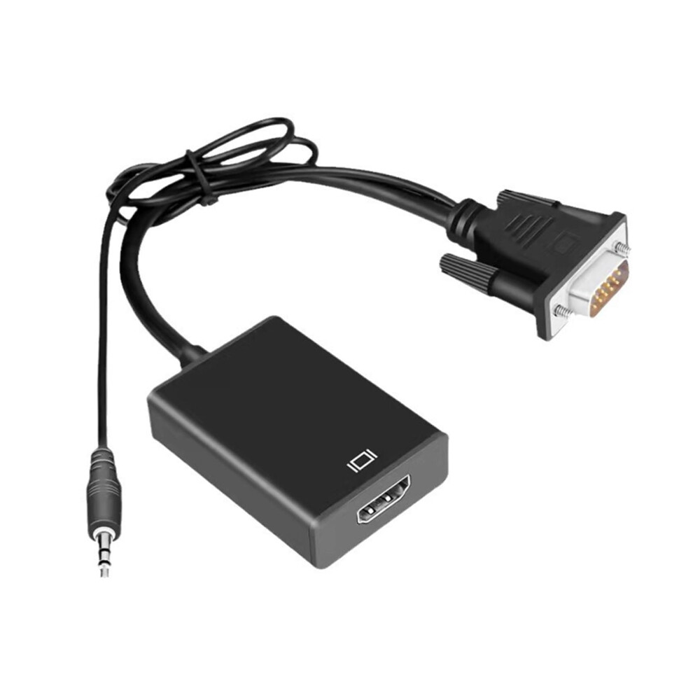 1080P Pc Computer Hdtv To Vga Video Converter With 3.5Mm Audio Output 9393856620265