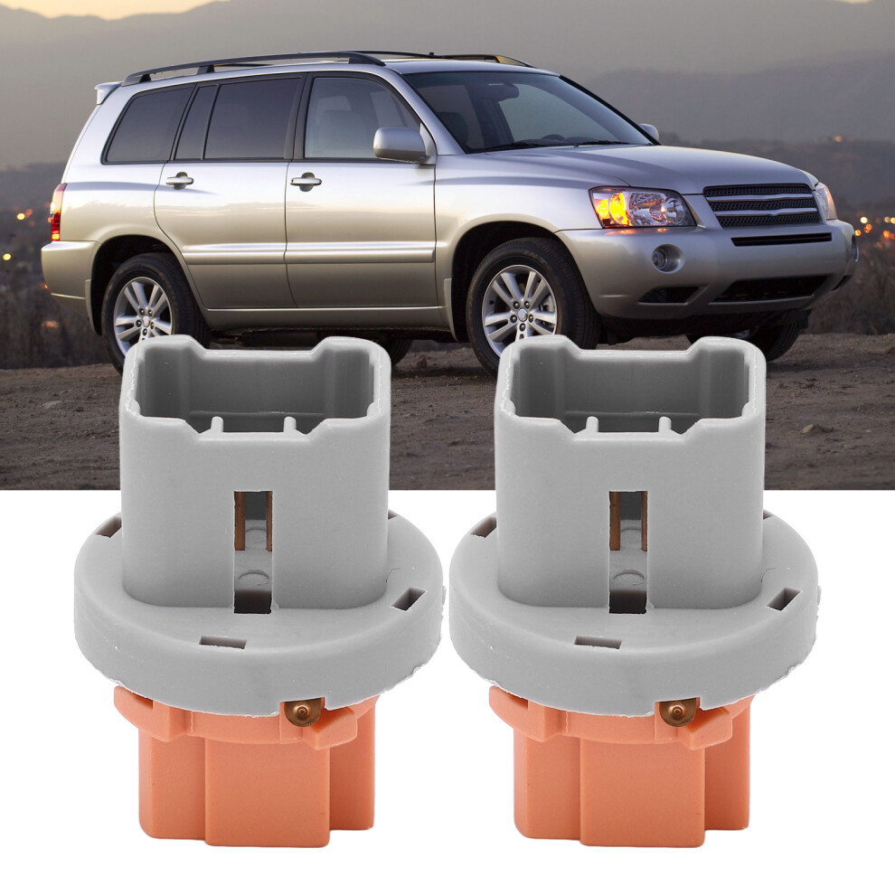 2Pcs Taillight Socket Replacement For Highlander 2001-2007, Abs 4351355026174