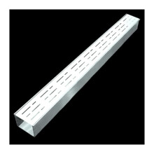 Slim Stainless Steel Trench Drain Kit Outdoor Channel Drainage For Gardens Driveways Patios With Gutter Cover Grates