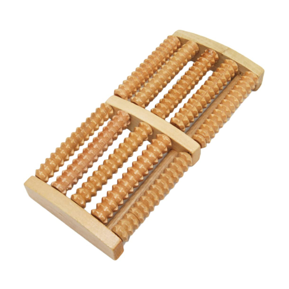 Foot Massagers Portable Wooden Roller Reflexology For Arch And Heel Relief