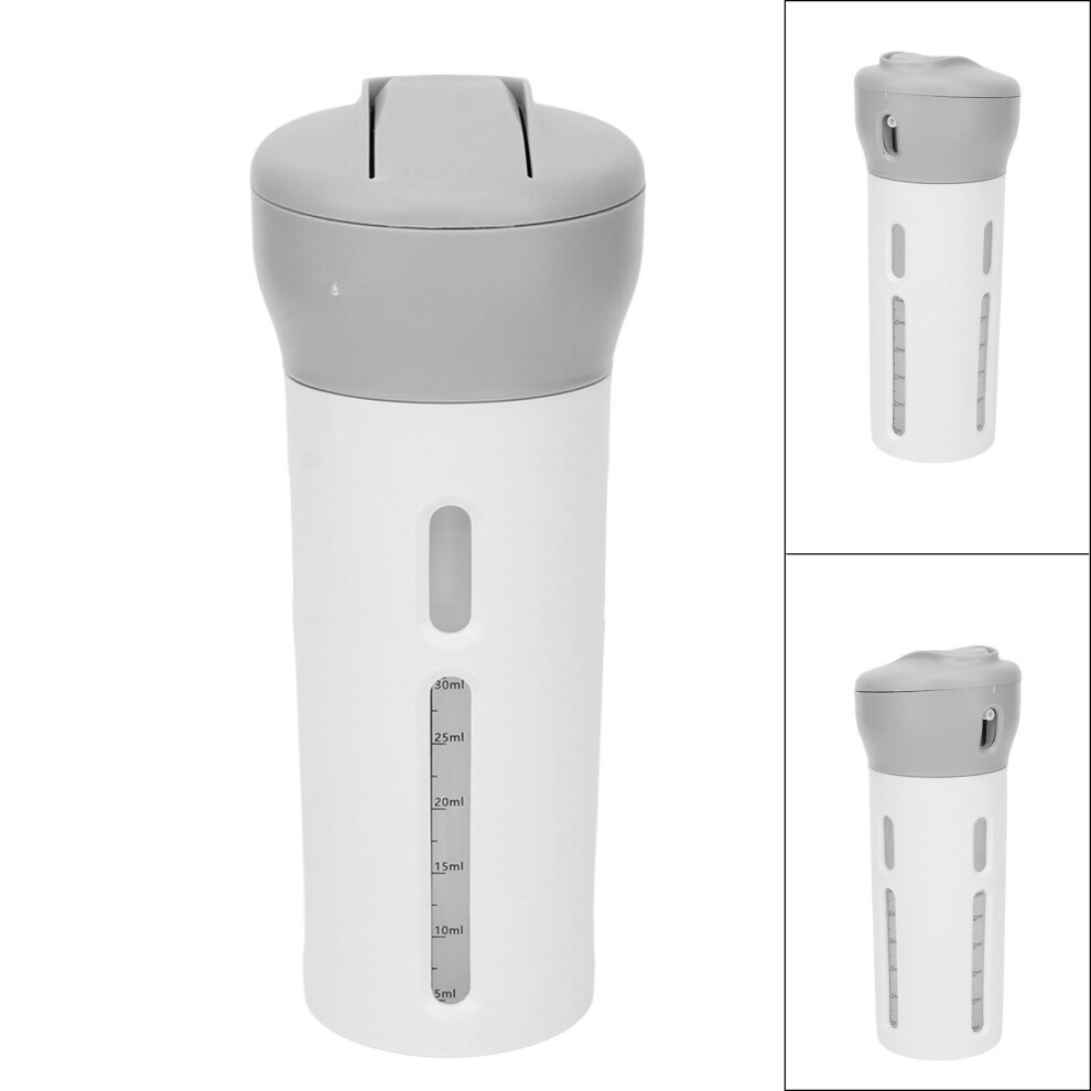 Leakproof 4-in-1 Grey Travel Container for Shampoo Perfume & More