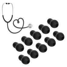 10x Universal Stethoscope Ear Tips 2.5mm Silicone Earplugs for 5mm Hooks
