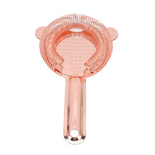 Cocktail Strainer 2-Prong Stainless Steel Bar Strainer, Rose Gold, Filtering Tool for Bartenders, Bar Restaurant Home