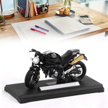 Pull Back Alloy Motorcycle Toy Model - Educational & Portable, Black