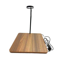 LED-Aquarienlampe mit Platte L Walnuss 3-Farben