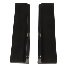 2 Pcs Bright Black ABS Rear Side Skirt Winglets Universal 44.5x10.5x6cm