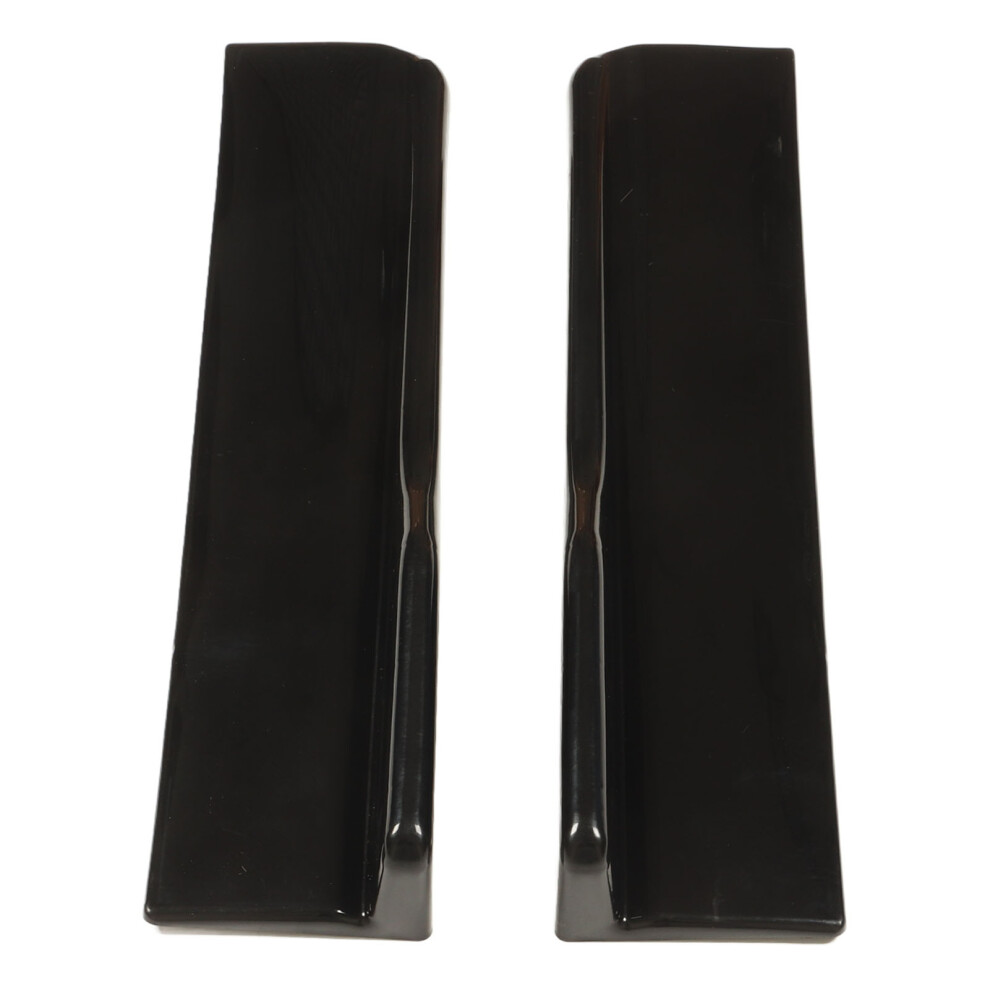 2 Pcs Bright Abs Rear Side Skirt Winglets Universal 44.5X10.5x6cm Black 6931355047867