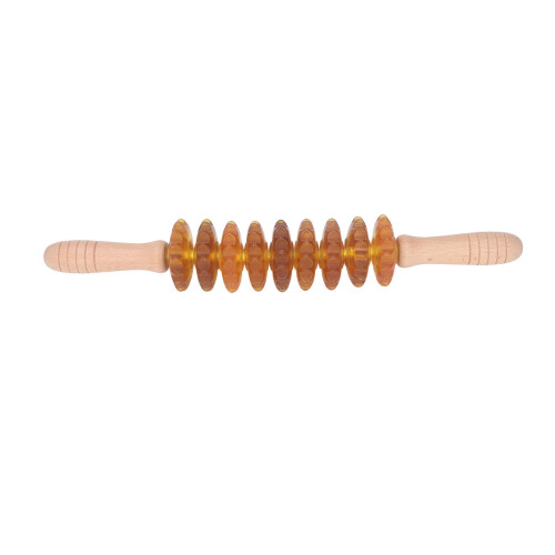 Massagegerät mit 9 Rädern, gebogen, Rollenstab, 2