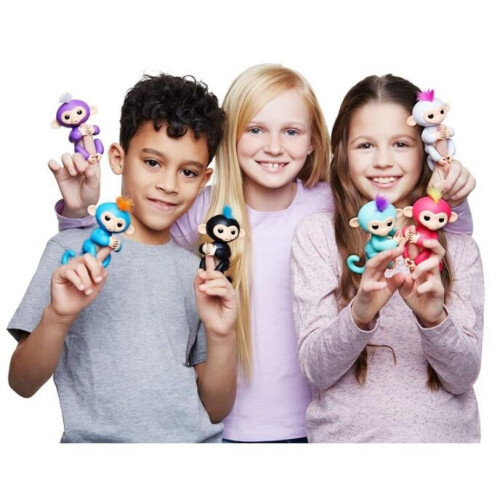 Cenocco Fingerspielzeug Happy Monkey Llila 2