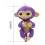 Cenocco Fingerspielzeug Happy Monkey Llila 4