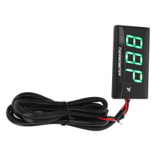 Ultra Thin Waterproof LCD Motorcycle Water & Engine Temp Meter 10mm Plug