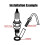 Ultra Thin Waterproof LCD Motorcycle Water & Engine Temp Meter 10mm Plug 10