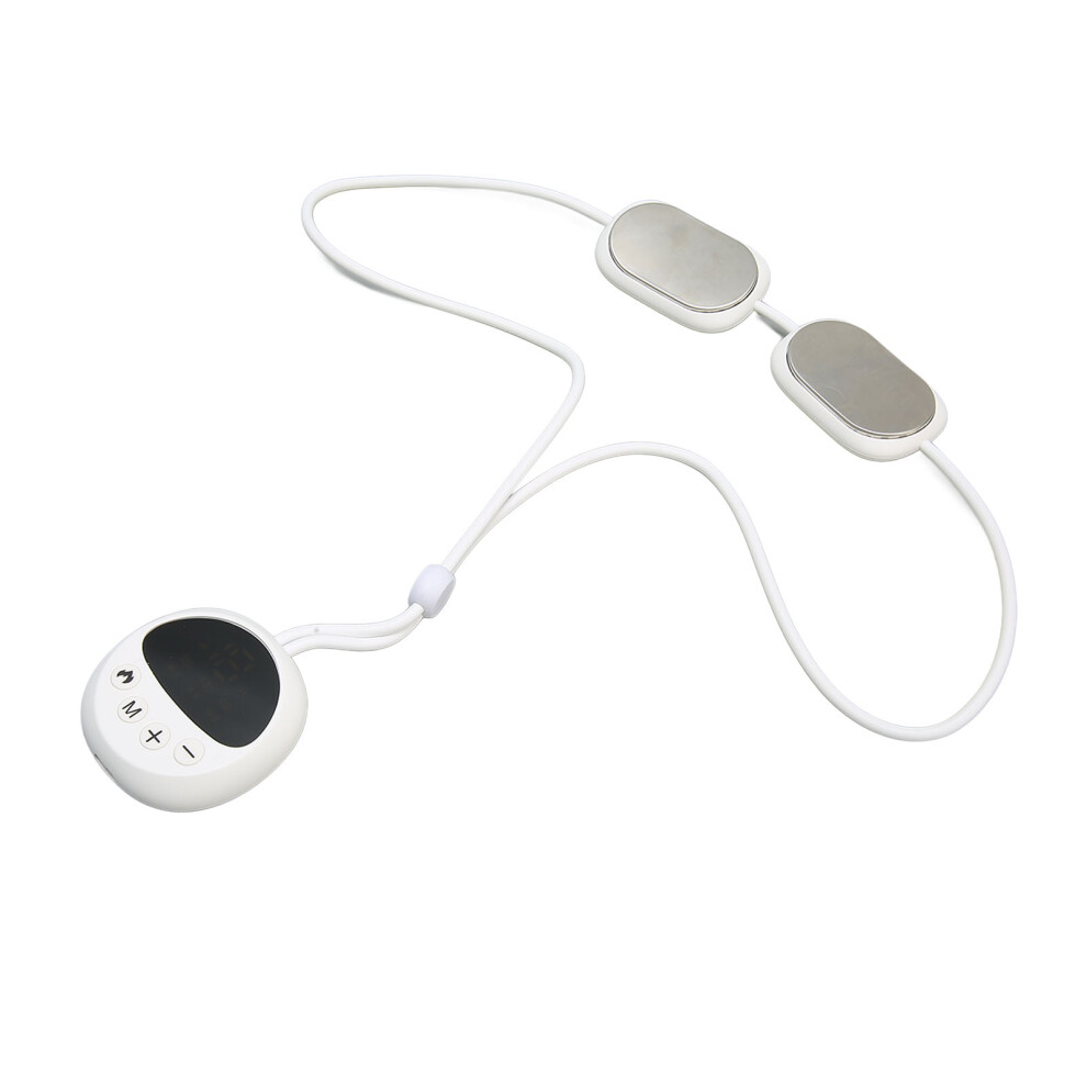 Electric Pulse Neck Massager with 3 Levels & Hot Compress, Portable, 400mAh