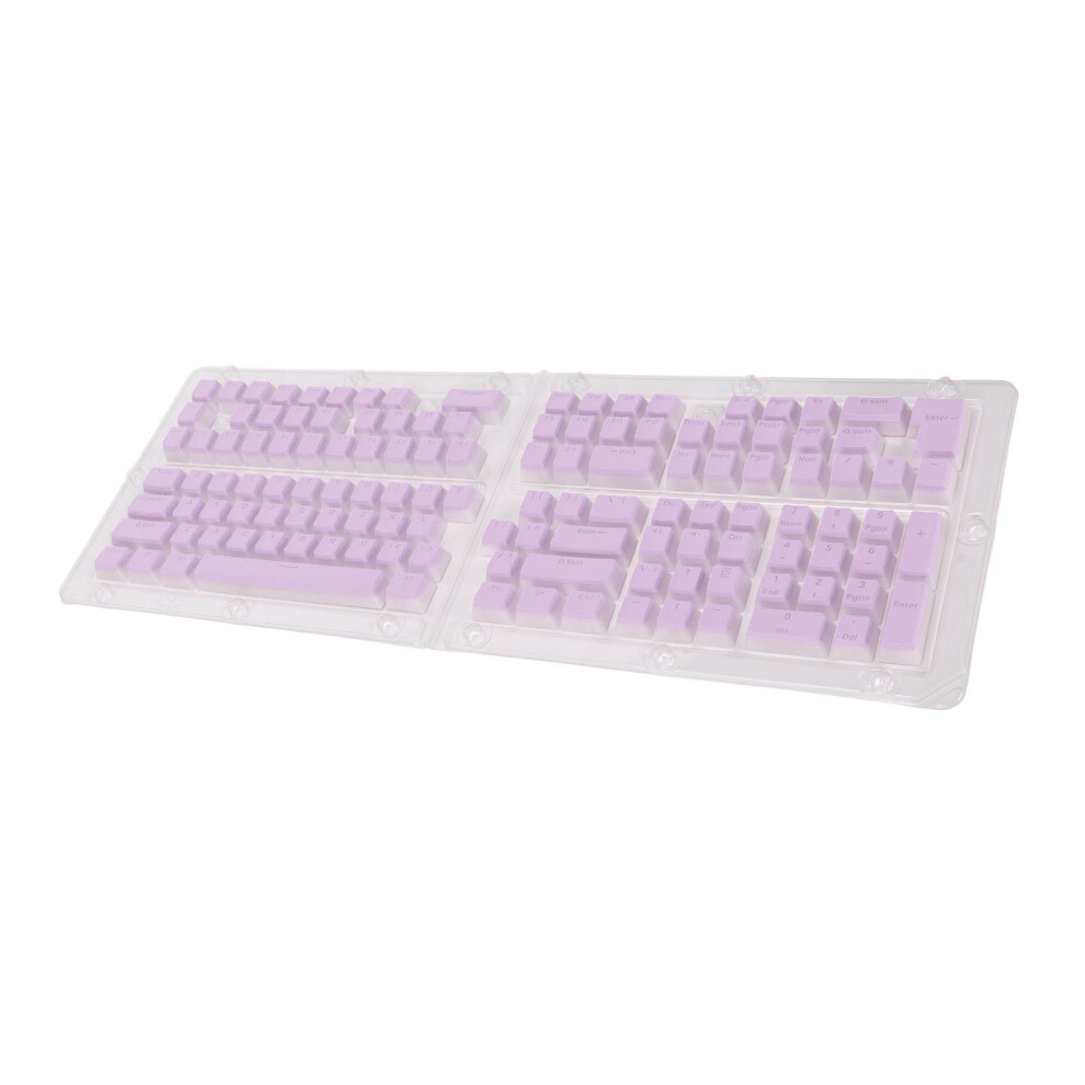 129-Key Translucent Pbt Pudding Keycaps Oem Height For Mechanical Keyboard Purple 5031355054702