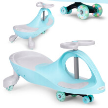 Wiebelauto speelgoed LED wielen blauw ECOTOYS