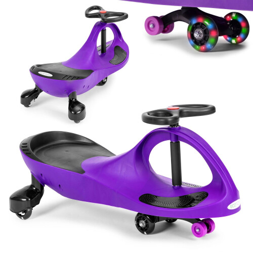Carro de brinquedo Wiggle com rodas LED roxas ECOTOYS