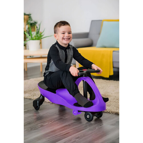 Carro de brinquedo Wiggle com rodas LED roxas ECOTOYS 1