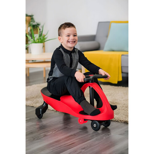 Wackelauto Rutscher LED-Räder rot ECOTOYS 1