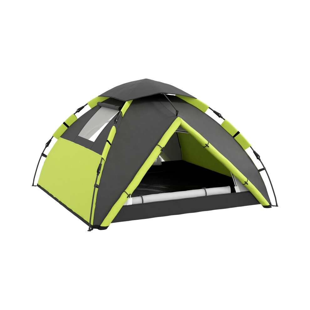 Two-Man Camping Tent with Accessories in Green - Lightweight Waterproof and Easy to Assemble 1-Room Shelter-image-OPC-PMFQBSD-NEW