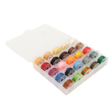 25 Farben gewachste Fadenkordel 0,65 mm für Buchbindung & Stricken
