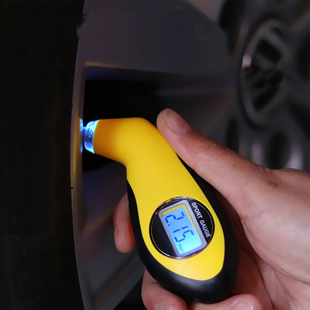Digital Tire Pressure Gauge, Accurate Antislip Grip, Universal For Car, Truck, Rv, Bike 7681355068377