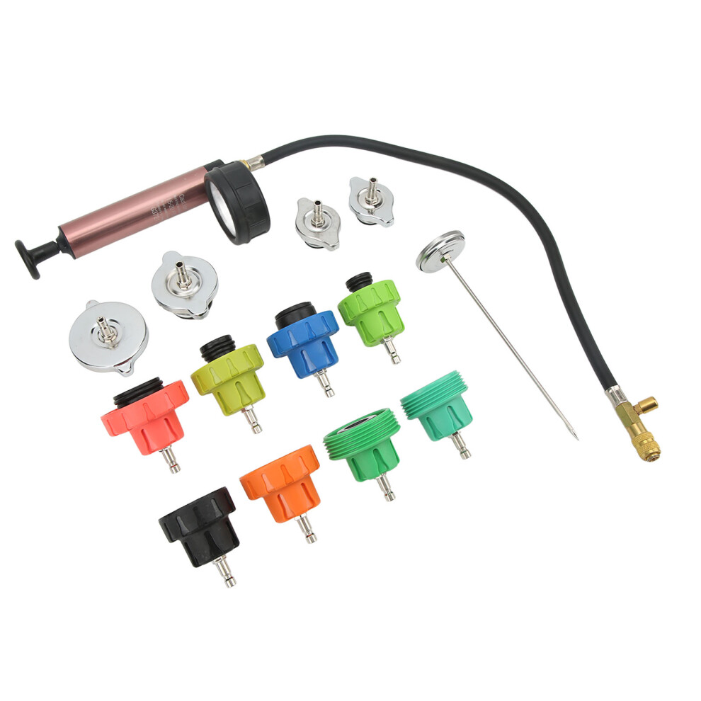 Efficient 14Pcs Cooling System Leak Tester 0-35Psi For Cars 9461355080337