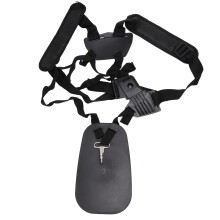 (Black) Double Shoulder Trimmer Strap Widened Thickened Adjustable Orange