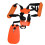 (Orange) Double Shoulder Trimmer Strap Widened Thickened Adjustable Orange 1