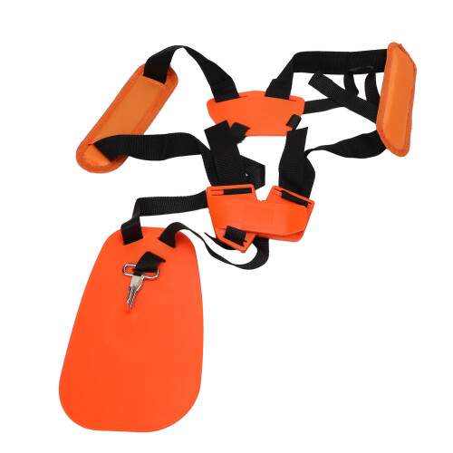 (Orange) Double Shoulder Trimmer Strap Widened Thickened Adjustable Orange 1
