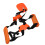 (Orange) Double Shoulder Trimmer Strap Widened Thickened Adjustable Orange 5