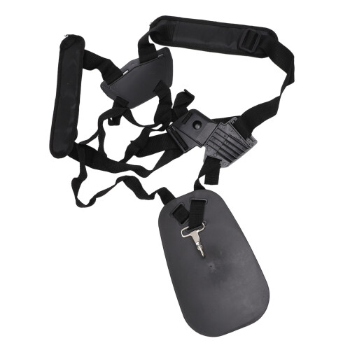 (Black) Double Shoulder Trimmer Strap Widened Thickened Adjustable Orange 2