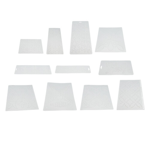 11Pcs Crimping Template Quilting Patchwork Kit Embroidery Sewing Tool 2