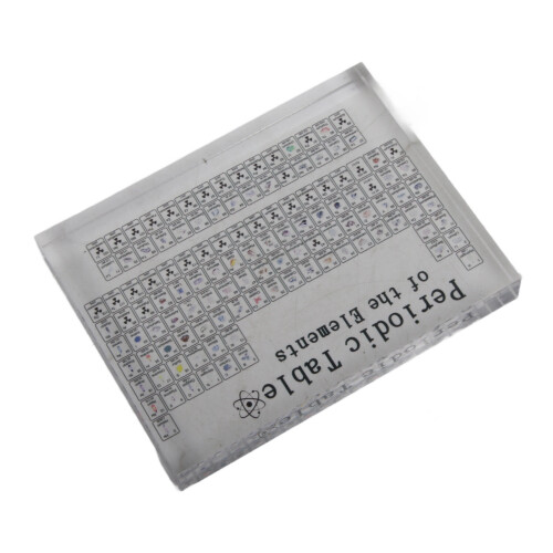 Ergonomic Clear Acrylic Periodic Table Real Elements Classroom 2
