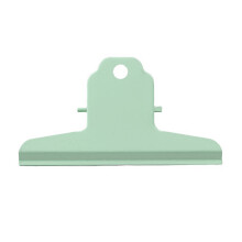 (Mint Green) Large Bull Paper Clips 200 Sheets Strong Spring Hangable Metal Purple