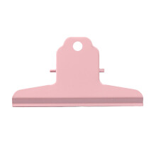 (Sakura Roseate) Large Bull Paper Clips 200 Sheets Strong Spring Hangable Metal Purple