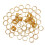 60Pcs Copper Sewing Thimbles Golden Finger Protectors 3