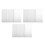 (White) 3pcs Waterproof Reusable Plastic Tablecloth Rectangle Dot White 1