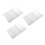(White) 3pcs Waterproof Reusable Plastic Tablecloth Rectangle Dot White 2